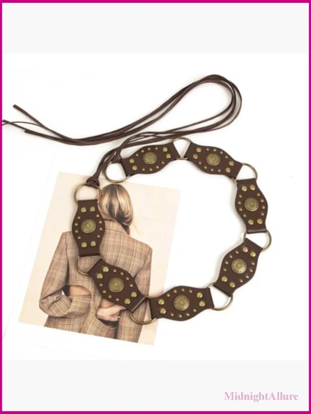 Bohemian Style Rope Braid Waist Belt, Adjustable 27.5-35.4 inch